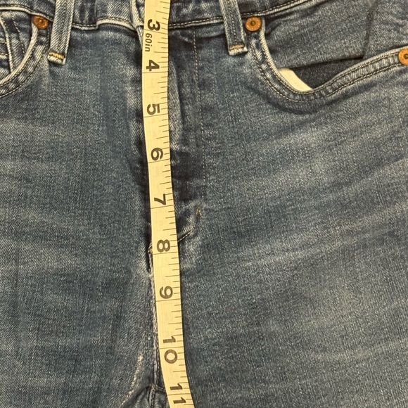 Citizens of Humanity Women’s Rocket Crop High Rise Skinny Frayed Blue Jeans 27 - Picture 5 of 8